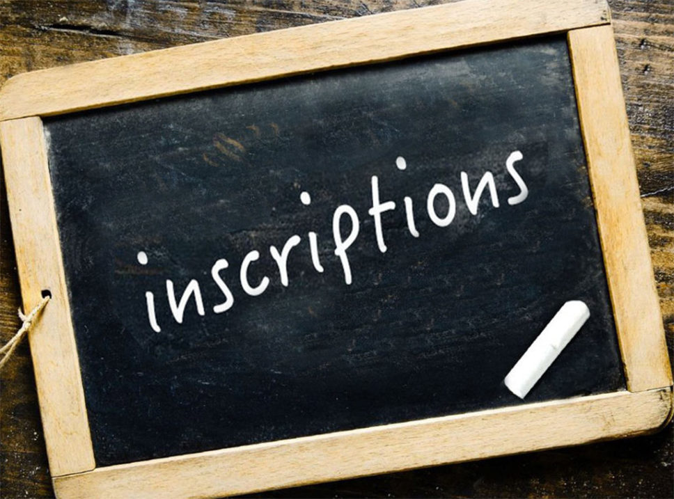 Inscriptions 2026/2027